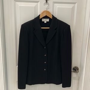 St John Basic Black knit blazer